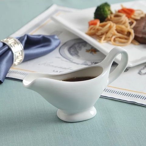 Соусник фарфоровий білий Алладін Extra white 150 мл (W0260) Без бренда