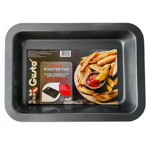 Форма для випікання металева прямокутна 34&times;24&times;4,5 см GT-3134 GUSTO