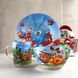 Набор детской посуды 3 предмета с мульт-героями Смешарики, разноцветный