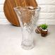 Большая стеклянная настольная ваза Цветы 23.5 см