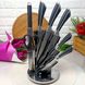 Набор кухонных ножей с ножницами 8 предметов на подставке Bohmann