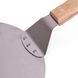 Лопата для піци 43 см Kamille з нержавіючої сталі з дерев'яною ручкою