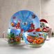 Набор детской посуды 3 предмета с мульт-героями Смешарики, разноцветный