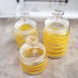 Набір скляних банок з жовтим декором Luminarc Spiral 3 шт (Q0398)