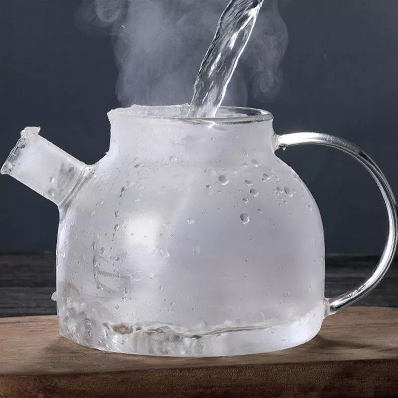 Скляний чайник для заварювання з дерев'яною кришкою 0.8 л Ardesto Ardesto