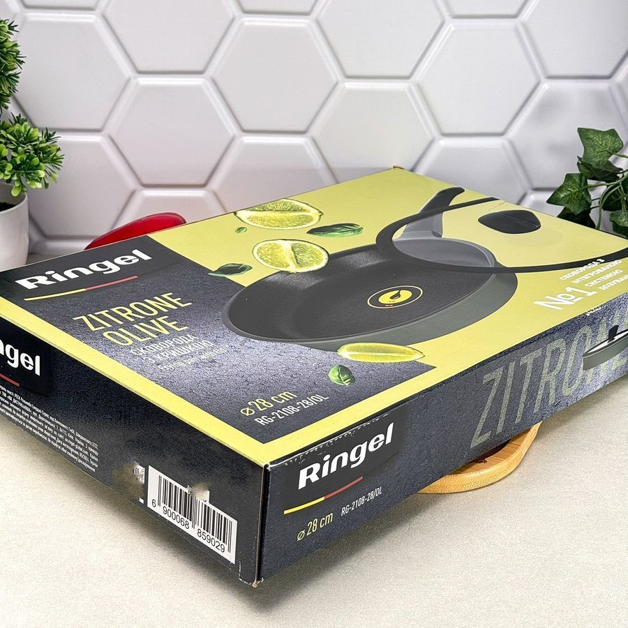 Сковорода с крышкой 28 см Zitrone Olive RG-2108-28 OL Ringel RINGEL
