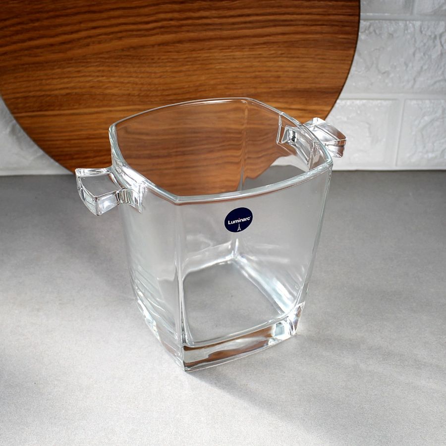 Скляне відро для льоду з квадратним дном Luminarc Sterling 1л (p6013) Luminarc