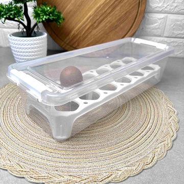 Пластиковий лоток для зберігання яєць на 12 осередків з підставкою BEE HOME