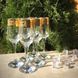 Бокалы для шампанского с золотом 150 мл Гусь-Хрустальный "Новый Версаче" (EAV08-160)