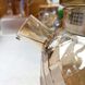 Высокий стеклянный чайник для плиты 1,5л Янтарный перламутр Amber Crystal