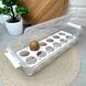 Пластиковий лоток для зберігання яєць на 12 осередків з підставкою