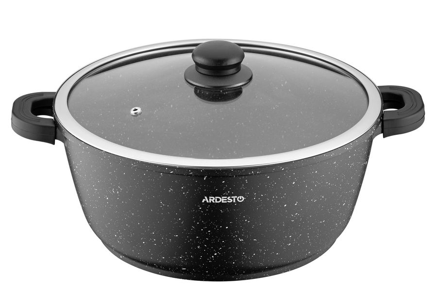 Алюмінієва каструля з антипригарним покриттям 6.4 л для всіх типів плит, ARDESTO Gemini Anzio Ardesto