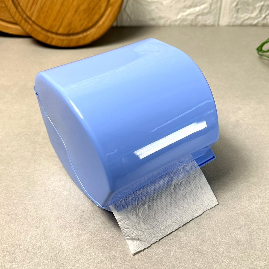 Блакитний пластиковий настінний тримач для туалетного паперу СД СД Свет