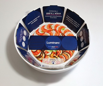 Белая форма для выпечки круглая Luminarc Diwali 220 мм (N3273) Luminarc