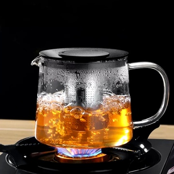 Скляний чайник для кип'ятіння з металевим фільтром 1л Ардесто Ardesto