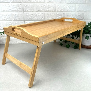 Дерев'яний столик для сніданку з відкидними ніжками 50*30 см Eurogold Eurogold