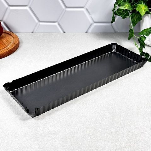 Форма для тарта прямоугольная 35,5&times;13&times;2,5 см Kamille KM6049 Kamille