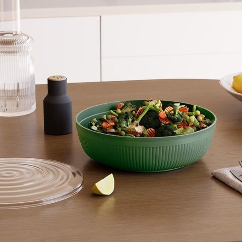 Миска салатна Dunya Line 3000 мл із кришкою 10711 Dunya Plastik