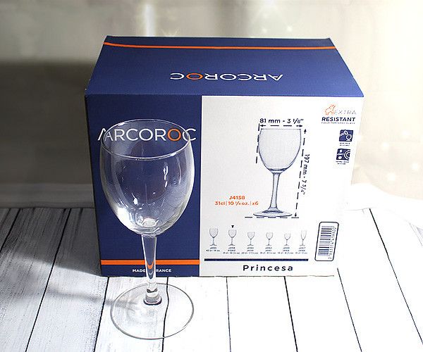 Набір келихів для червоного вина Arcoroc Princesa 310 мл (P3263) Arcoroc