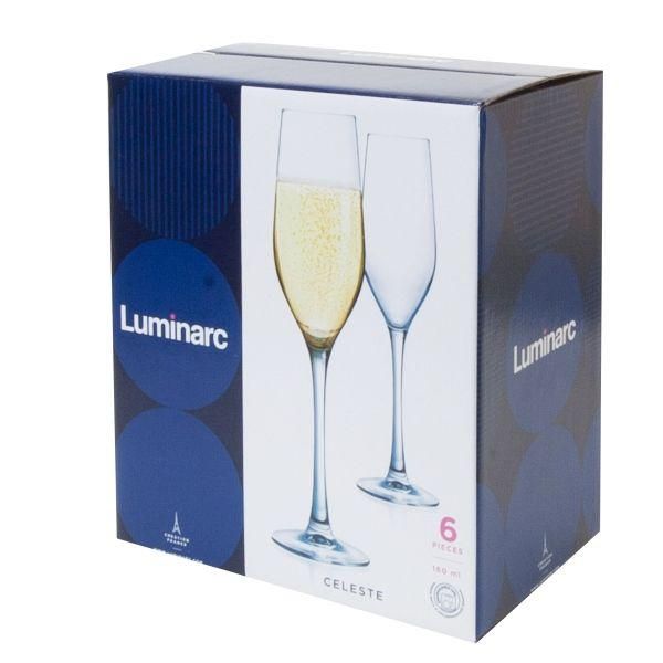 Набор бокалов для шампанского Luminarc Celeste 160 мл 6 шт (L5829) Luminarc