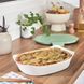 Біле блюдо для запікання з кришкою 34x25 см LUMINARC SMART CUISINE CARINE