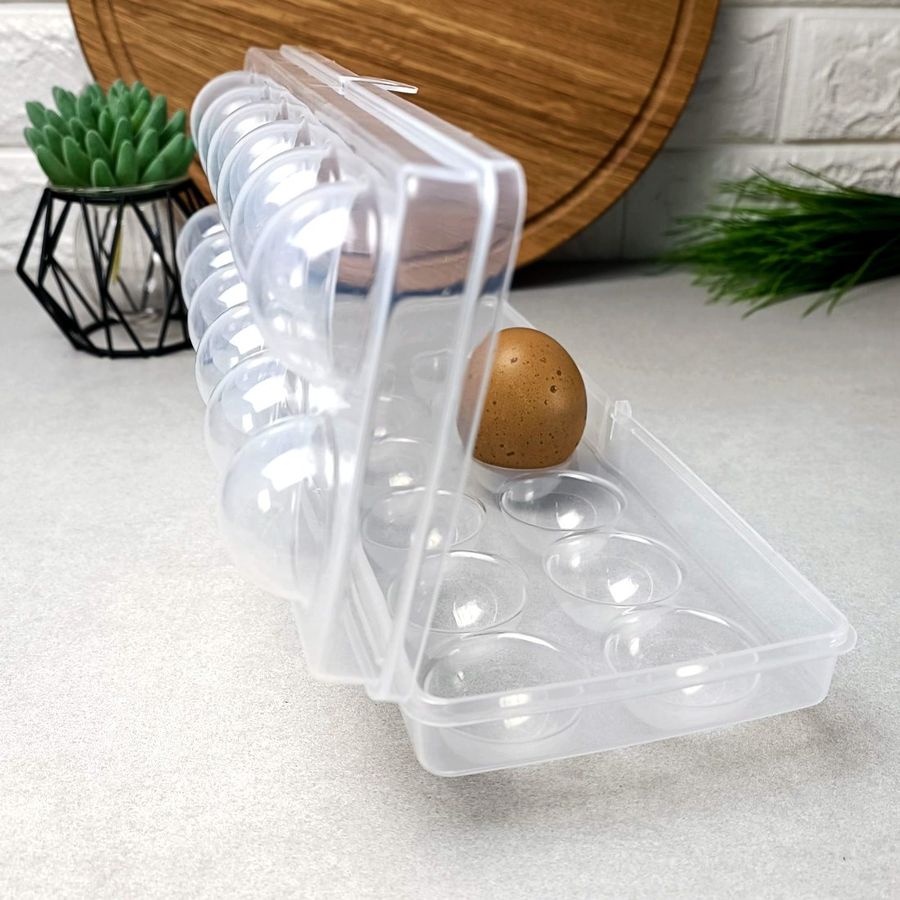 Пластиковий лоток для зберігання та транспортування яєць на 12 осередків. BEE HOME