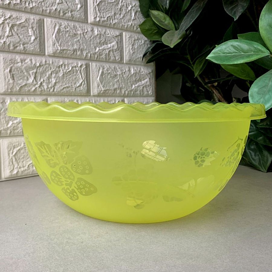 Пластиковая декоративная миска для фруктов 3.5л Ал-Пластик