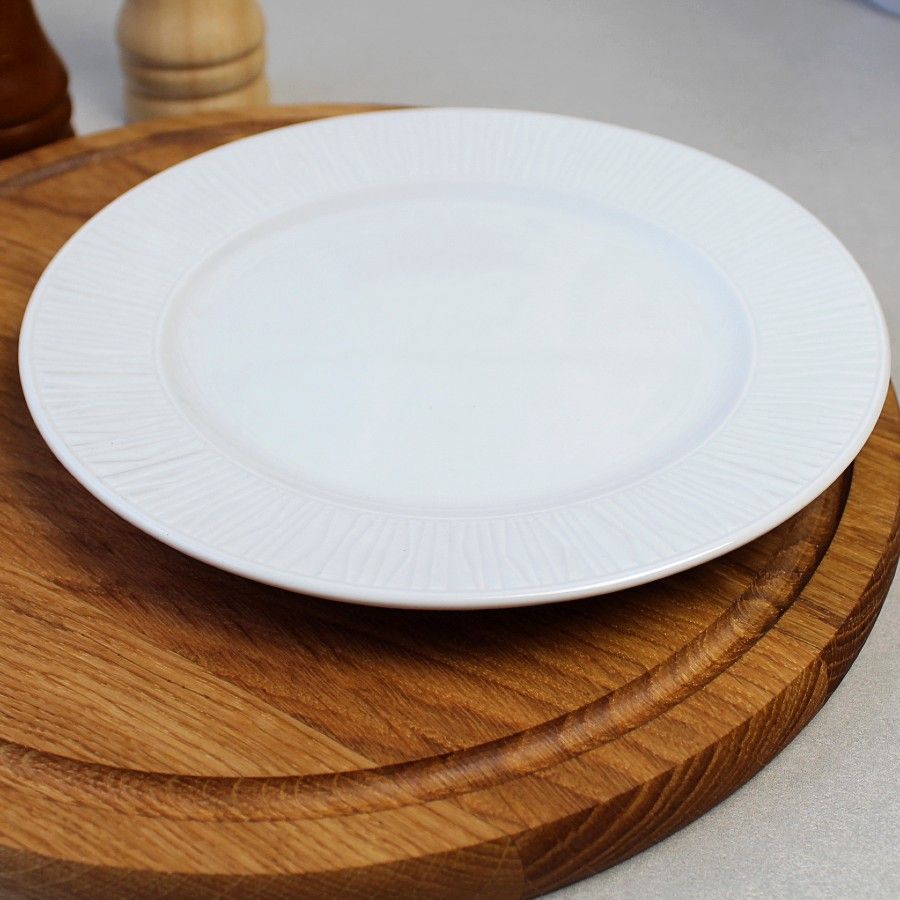 Белая фарфоровая тарелка подставная Kutahya Porselen Emotion 250 мм (EM2025) Kutahya Porselen