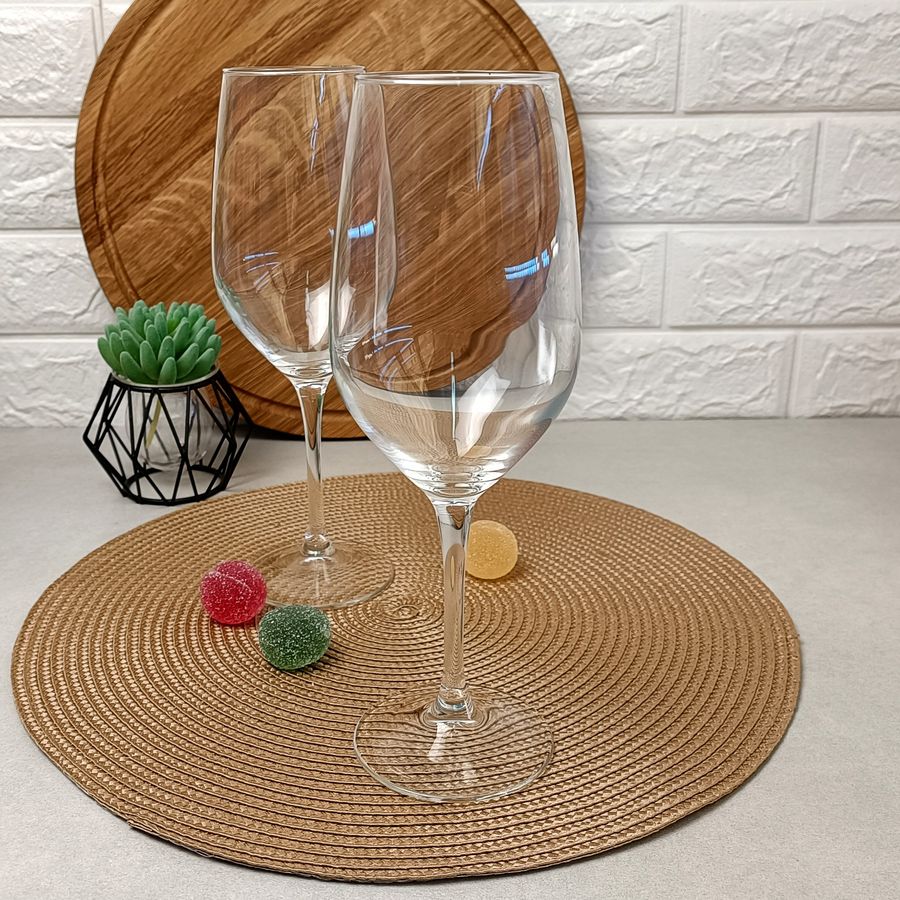Набір великих скляних винних келехів Luminarc "Бордо" 4 шт 580 мл (P6815) Luminarc