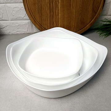 Набор белых квадратных форм для запекания 3пр Luminarc Smart Cuisine Luminarc