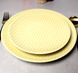 Мелкая обеденная тарелка с жёлтым узором 20 см Kutahya NC HR