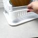 Белая пластиковая двухъярусная сушилка для тарелок, Efe plastics