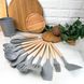 Набор силиконовых кухонных принадлежностей 12 предметов Серый Kitchen Set
