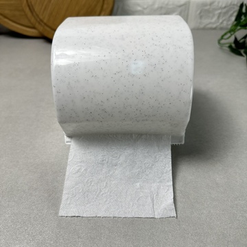 Пластиковий настінний тримач для туалетного паперу Білий Граніт СД СД Свет
