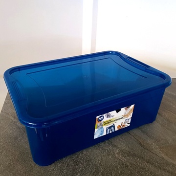 Пластиковый низкий контейнер для вещей и игрушек Easy Box 31.5 л Ал-Пластик