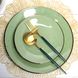 Зелёная персональная тарелка 19 см Ardesto Bagheria Pastel Green