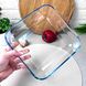 Квадратная скляна форма для духовки з жароміцного скла 2.36л Borcam