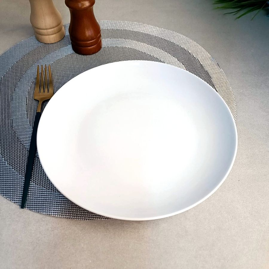 Круглая подставная тарелка из белого фарфора 270 мм Lubiana Boss (1842) Lubiana