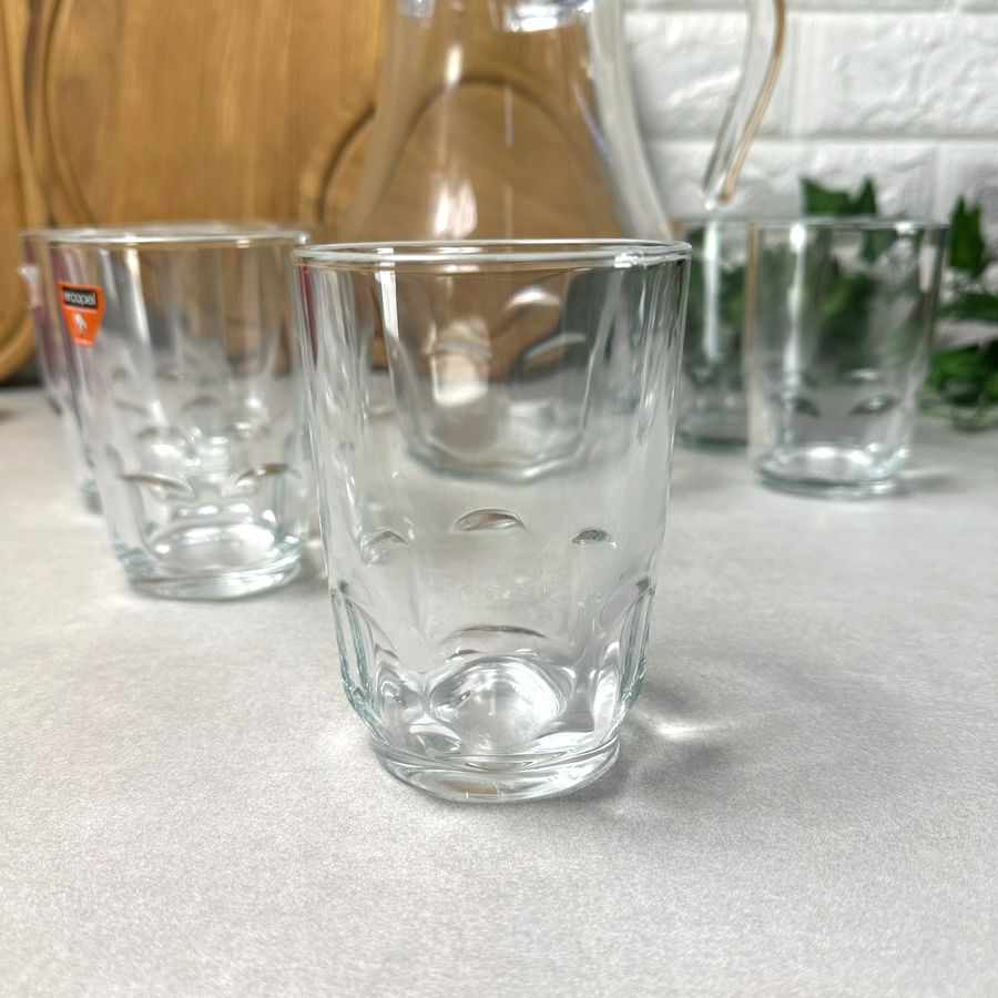 Скляний глек із склянками Аркопал Рок з 7 предметів (L4987) Arcopal