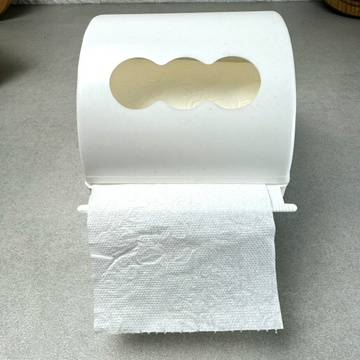 Белый пластиковый настенный держатель для туалетной бумаги Волга Без бренда