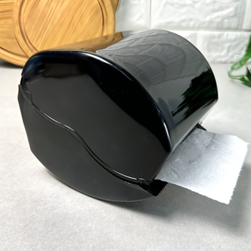 Чорний пластиковий настінний тримач для туалетного паперу СД СД Свет