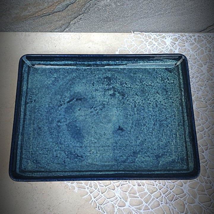 Порцелянова тарілка прямокутна бірюзова Kutahya Porselen "Corendon" 230*170 мм (NB3523) Kutahya Porselen