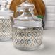 Набор стеклянных банок в ромбик Luminarc Jar Kitchen Bliss Pot Club Silo 3 шт 0,5+0,75+1 л (p2045)