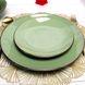 Зелена обідня тарілка 26 см Ardesto Bagheria Pastel green