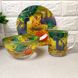 Подарочный набор посуды для детей Хороший Жёлтый динозаврик (A9551)