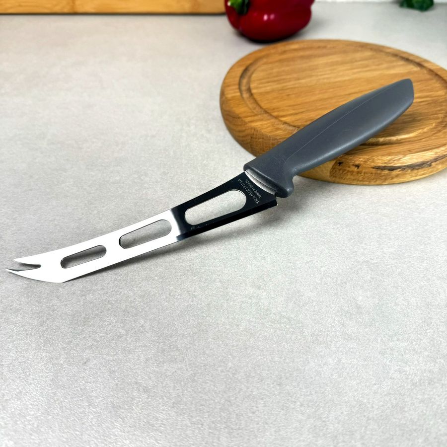 Нож для сыра 273 мм Tramontina Plenus Grey с серой рукоятью Tramontina