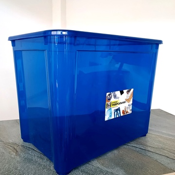 Великий високий пластиковий контейнер з кришкою Easy Box 70 л Ал-Пластик
