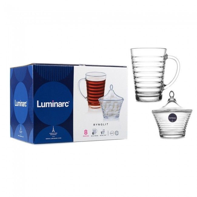 Чайный сервиз 6 чашек+сахарница Luminarc Rynglit (p2694) Luminarc