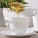 Склокерамічний чайний білий сервіз Luminarc Trianon 6х220 мл (E8845)