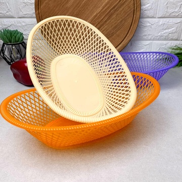 Пластиковий кошик у формі човника для хліба та фруктів, Хм Hell